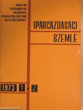 Ipargazdasági Szemle 1973/1-4.