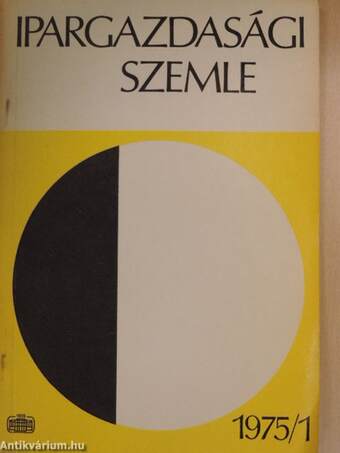 Ipargazdasági Szemle 1975/1-4.