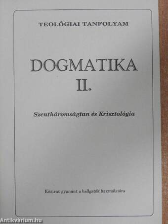 Dogmatika II.