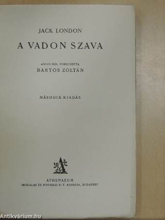 A vadon szava