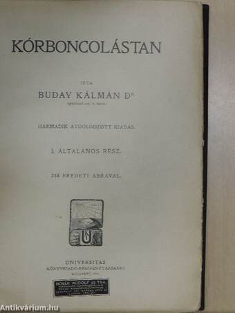 Kórboncolástan I-II.