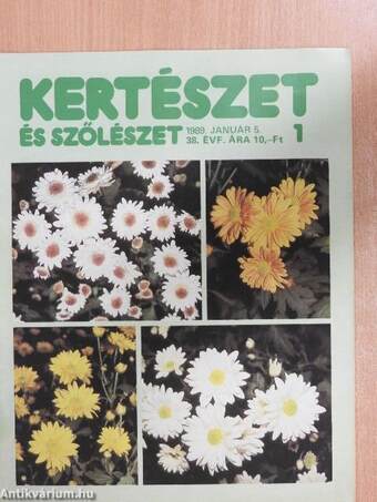 Kertészet és Szőlészet 1989. január 5.