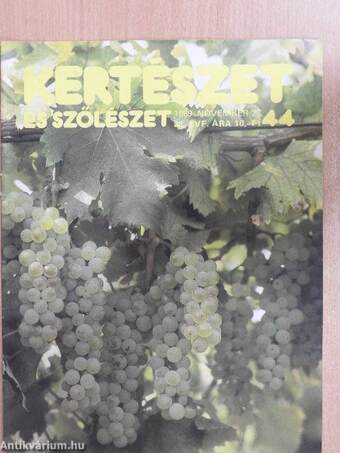 Kertészet és Szőlészet 1989. november 2.