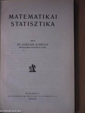 Matematikai statisztika