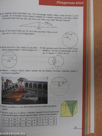 Matematika tankönyv 8/I.