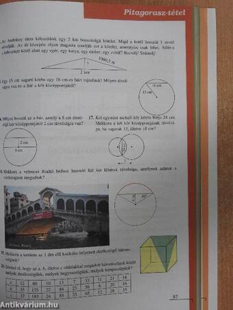 Matematika tankönyv 8/I.