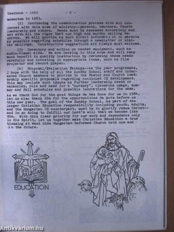 Gyülekezeti Évkönyv 1984