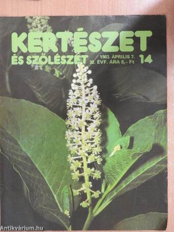 Kertészet és Szőlészet 1983. április 7.