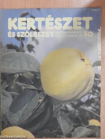 Kertészet és Szőlészet 1983. december 15.