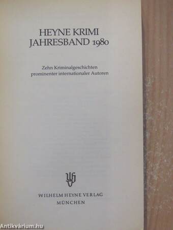 Heyne Krimi Jahresband 1980