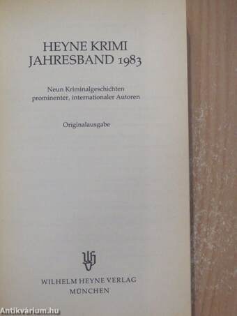 Heyne Krimi Jahresband 1983