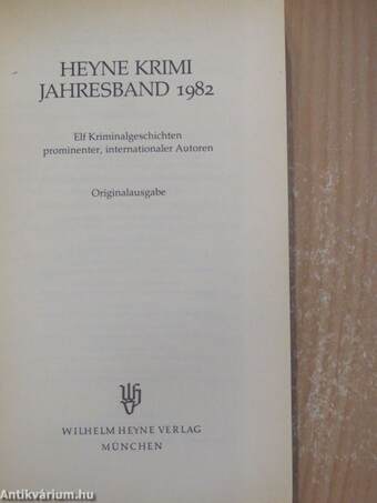 Heyne Krimi Jahresband 1982