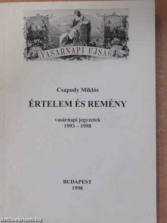 Értelem és remény (dedikált példány)