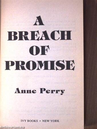 A breach of promise