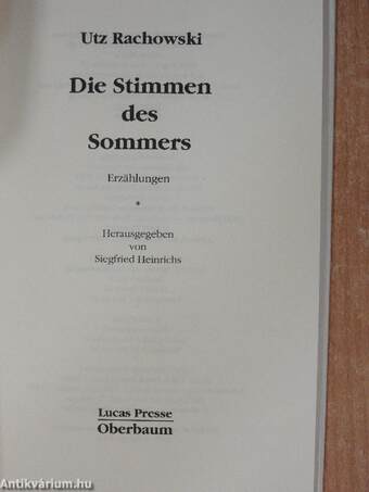 Die Stimmen des Sommers