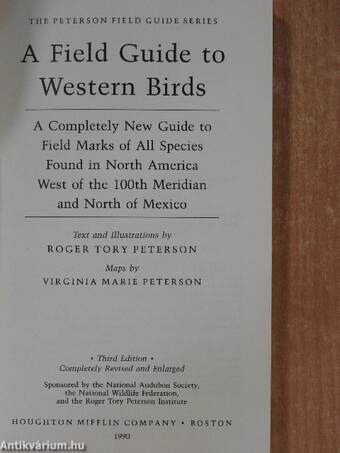 A Field Guide to Western Birds