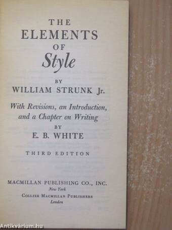 The Elements of Style