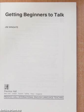 Getting Beginners to Talk (dedikált példány)