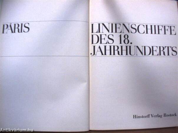 Linienschiffe des 18. Jahrhunderts