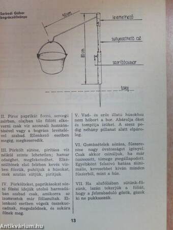 Bográcsban, parázson