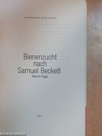 Bienenzucht nach Samuel Beckett