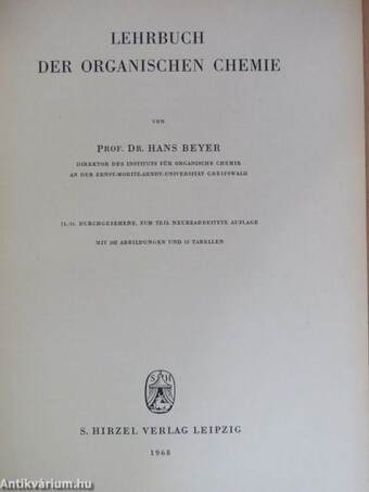 Lehrbuch der organischen Chemie