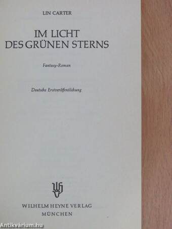 Im Licht des grünen Sterns