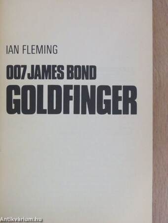 007 James Bond - Goldfinger