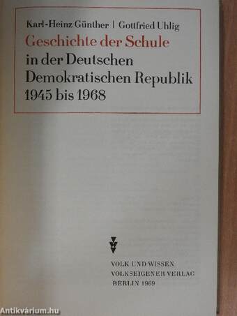 Geschichte der Schule in der Deutschen Demokratischen Republik 1945 bis 1968