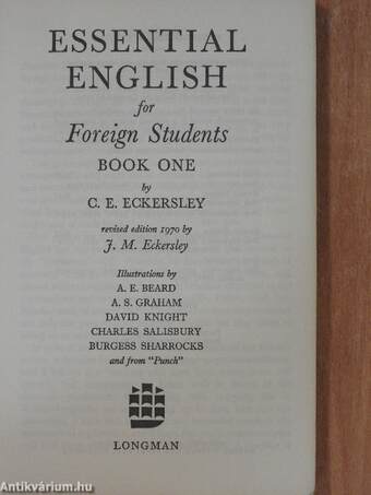 Essential English for Foreign Students Book 1.