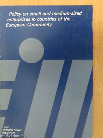 Policy on small and medium-sized enterprises in countries of the European Community
