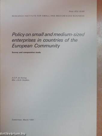 Policy on small and medium-sized enterprises in countries of the European Community