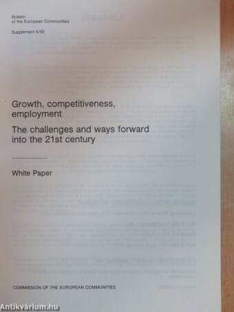 Growth, competitiveness, employment Supplement 6/93