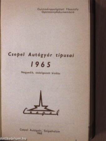 Csepel Autógyár típusai 1965