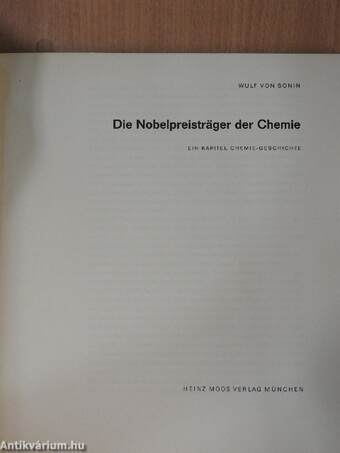 Die Nobelpreisträger der Chemie