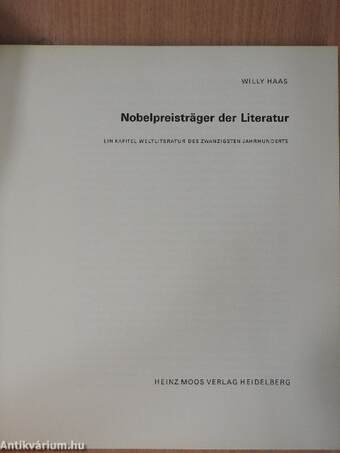 Nobelpreisträger der Literatur