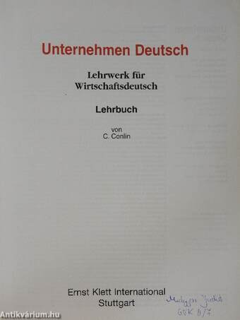 Unternehmen Deutsch - Lehrbuch