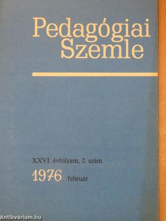 Pedagógiai Szemle 1976. február