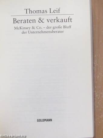 Beraten & verkauft