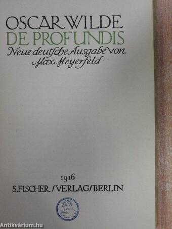 De Profundis