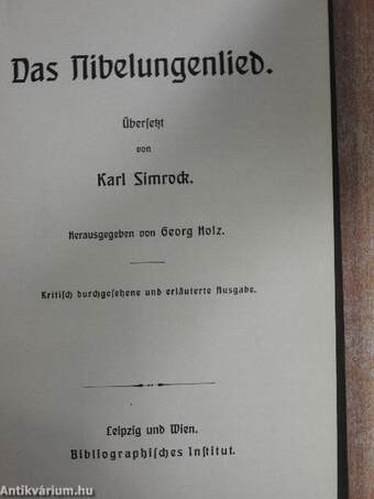 Das Nibelungenlied (gótbetűs)