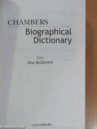 Chambers Biographical Dictionary