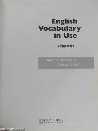 English Vocabulary in Use - Elementary