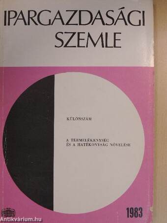 Ipargazdasági Szemle 1983. különszám