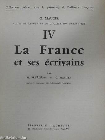 Langue et Civilisation Francaises IV.