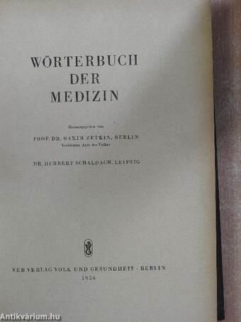 Wörterbuch der Medizin