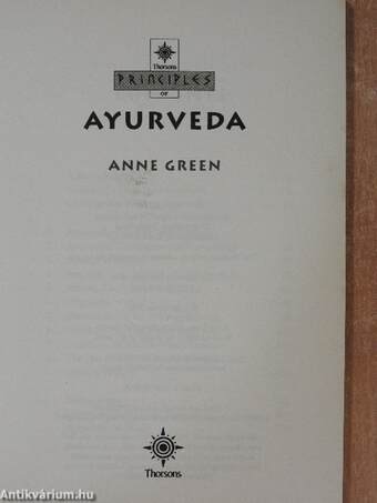 Principles of Ayurveda