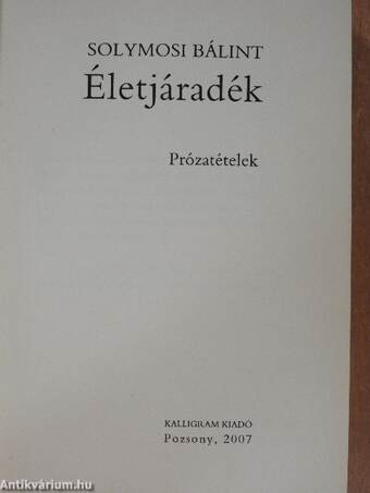 Életjáradék