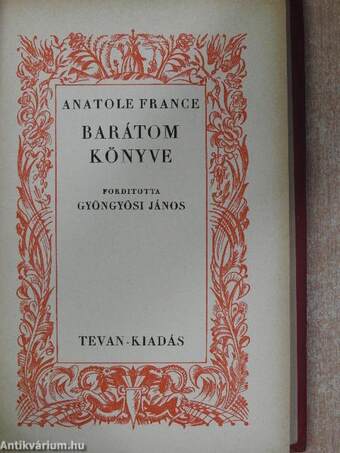 Barátom könyve