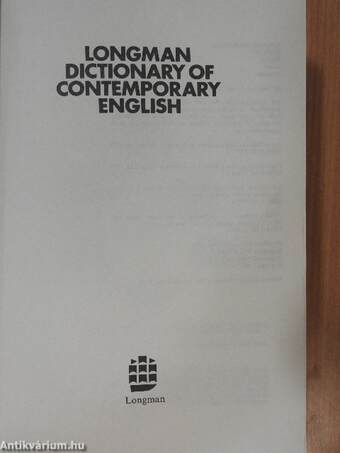 Longman Dictionary of Contemporary English